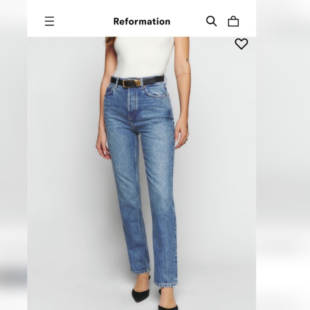 Reformation Cynthia High Rise Straight Jean